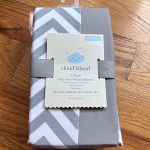 Cloud island play yard sheets